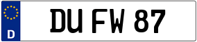 Trailer License Plate